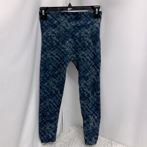 Spanx Look at me Now Blue Tye Dye Leggings size medium